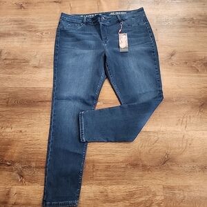 NWT Laurie Felt Los Angeles Pull-On Vital Stretch Jeans Silky Ankle Skinny Denim